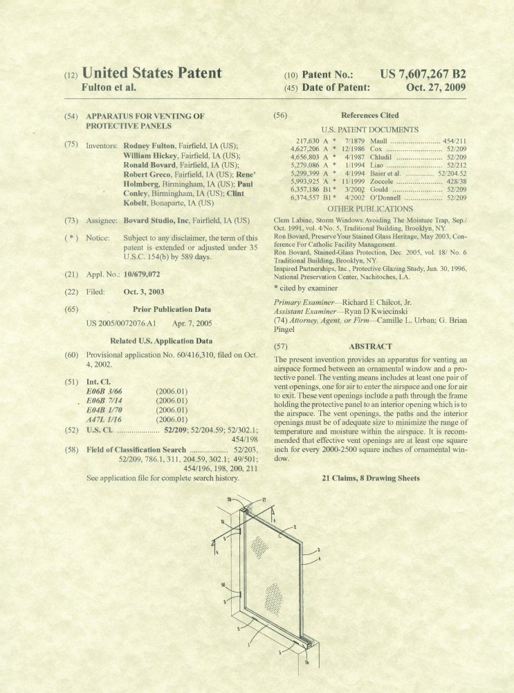 Bovard's Precision Flow Patent-3